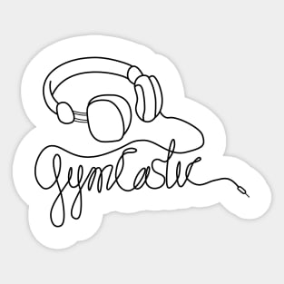 GymCastic Headphones Sticker